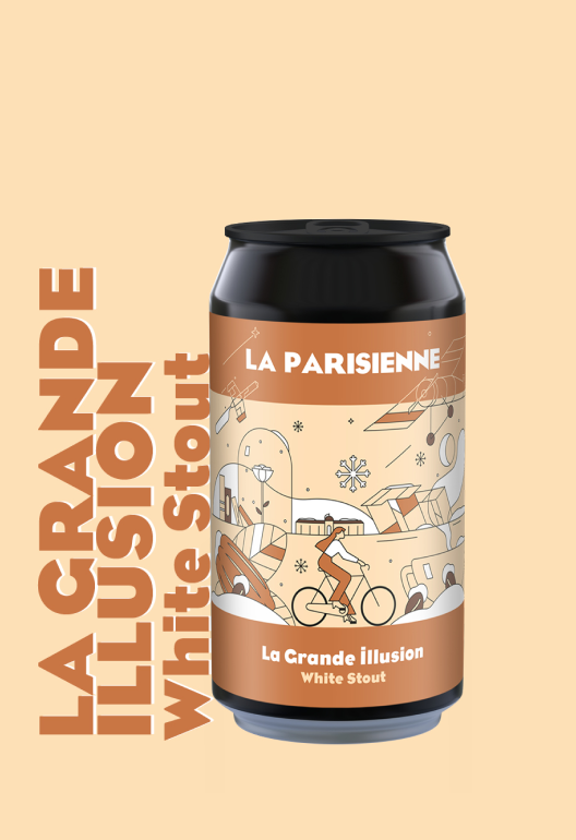 La Grande Illusion white stout 33cl bière La Parisienne